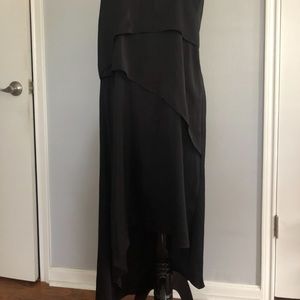 BCBG BLACK TIERED DRESS.